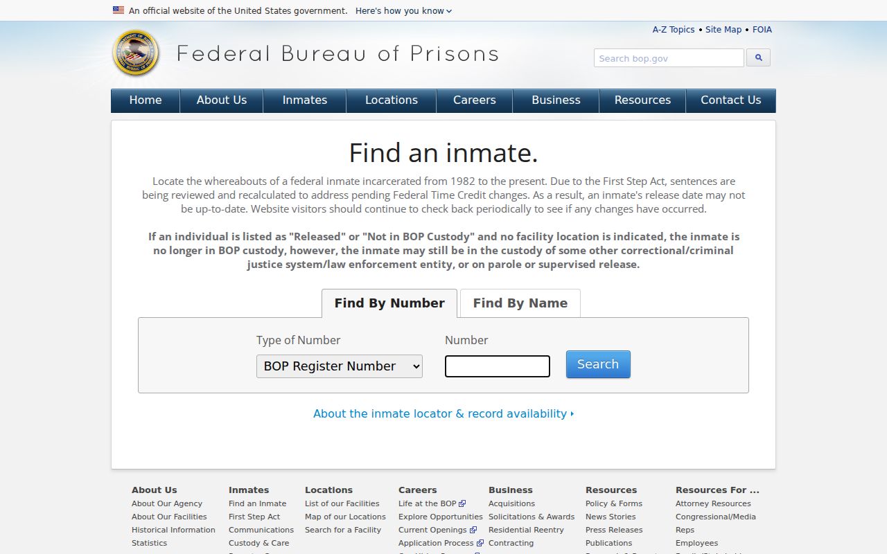 DeSoto Parish arrest history federal inmate locator